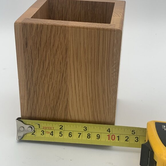 CUTCO Wooden Utensil / Spoon Tool Holder Box Storage 4x4x5” - Picture 7 of 7